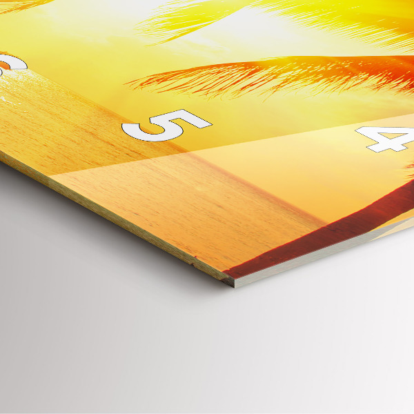 Reloj cuadrado Vacaciones Descanso Verano