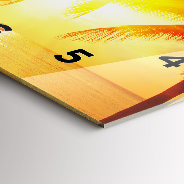 Reloj cuadrado Vacaciones Descanso Verano