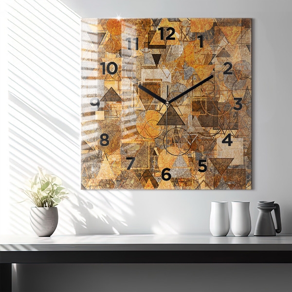Reloj de pared cuadrado Formas geométricas