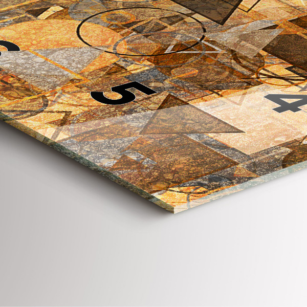 Reloj de pared cuadrado Formas geométricas