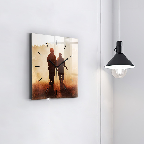 Reloj de pared cuadrado Marines de Estados Unidos