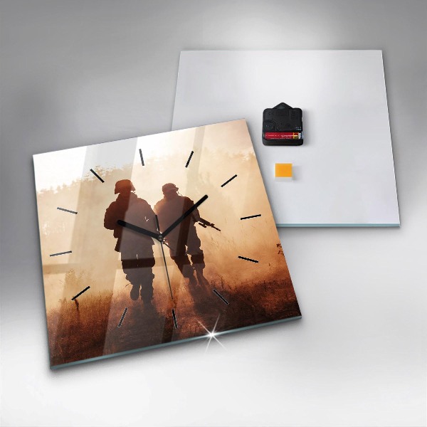 Reloj de pared cuadrado Marines de Estados Unidos