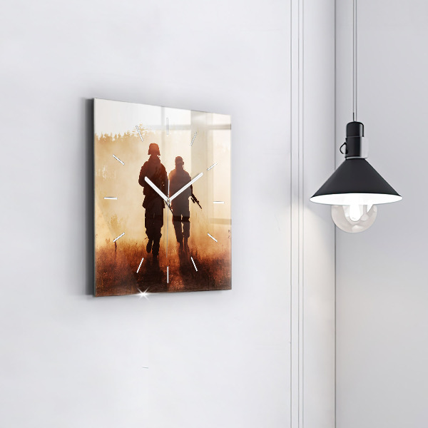 Reloj de pared cuadrado Marines de Estados Unidos