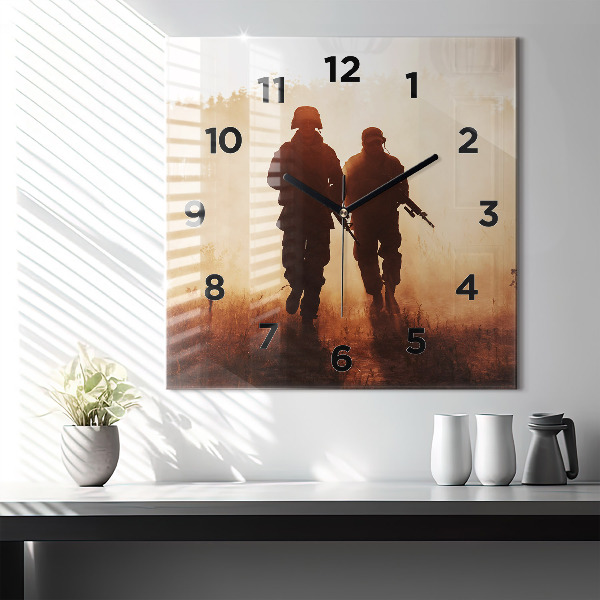 Reloj de pared cuadrado Marines de Estados Unidos