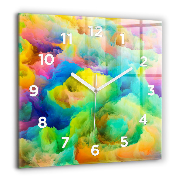 Reloj de pared cuadrado Textura fractal