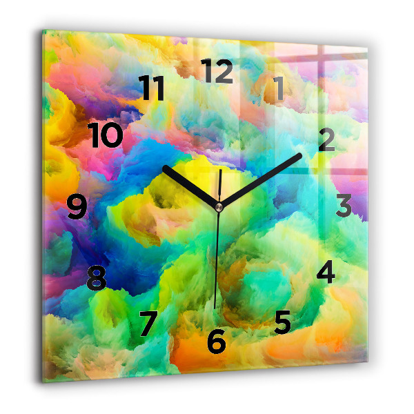 Reloj de pared cuadrado Textura fractal