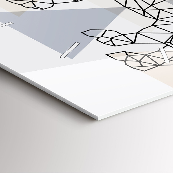 Reloj de pared cuadrado Patrón geométrico