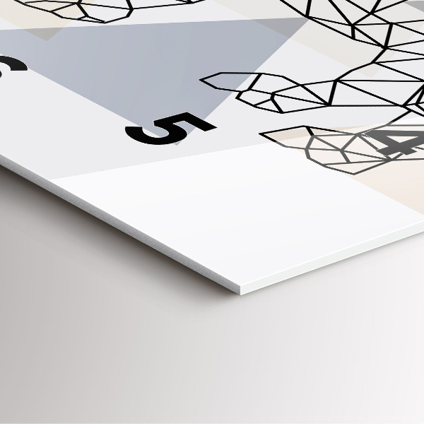 Reloj de pared cuadrado Patrón geométrico