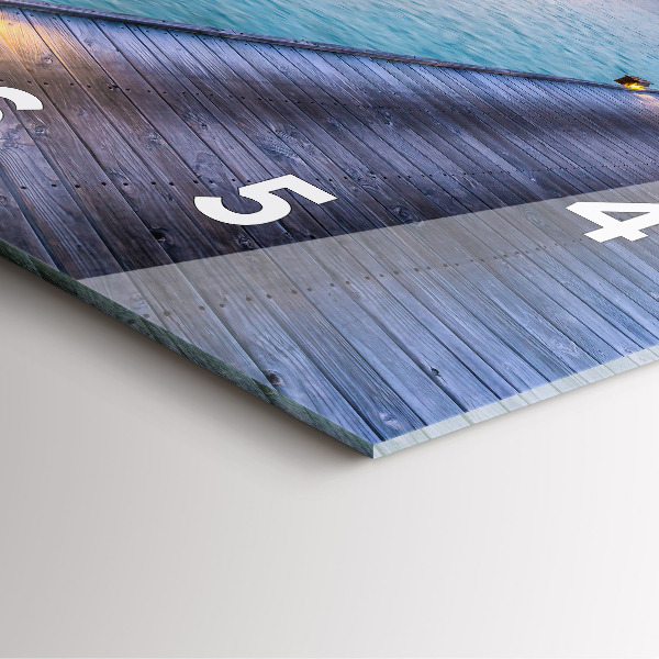 Reloj de pared cuadrado Puesta de sol Maldivas