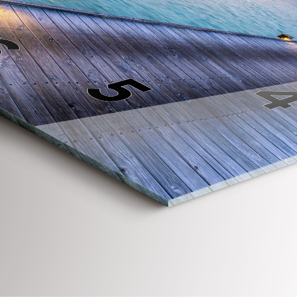 Reloj de pared cuadrado Puesta de sol Maldivas