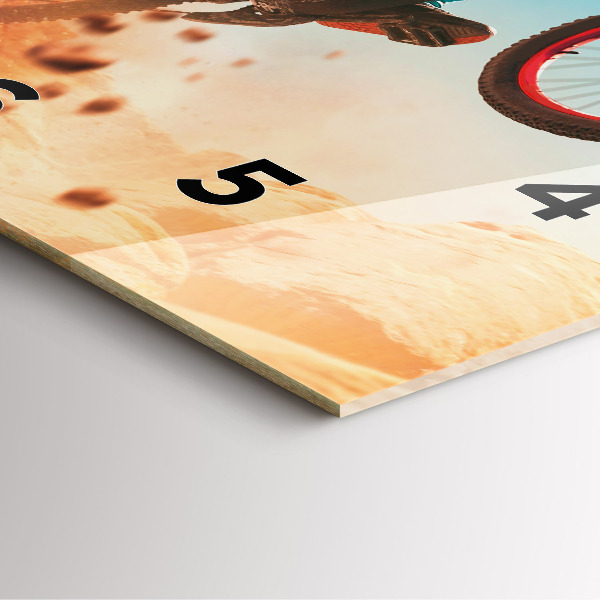 Reloj de pared cuadrado Stuntman y adrenalina