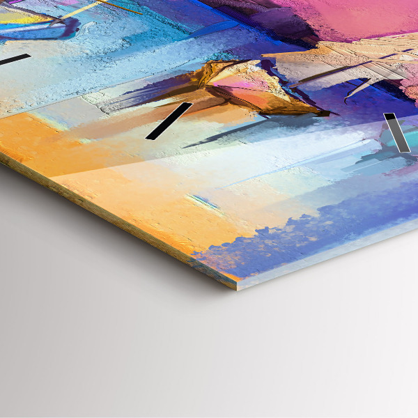 Reloj de pared cuadrado Paisaje marino