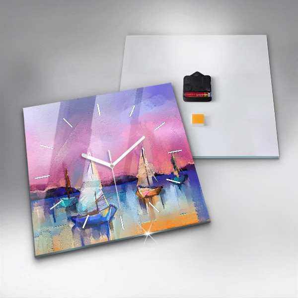 Reloj de pared cuadrado Paisaje marino