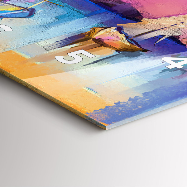 Reloj de pared cuadrado Paisaje marino