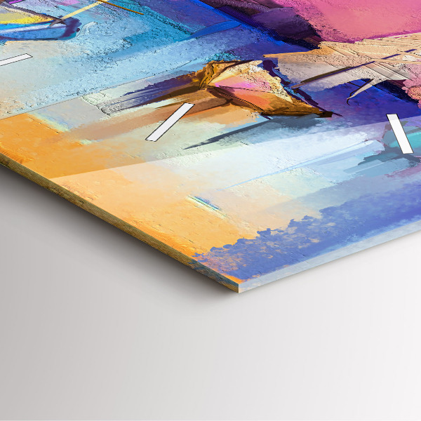 Reloj de pared cuadrado Paisaje marino