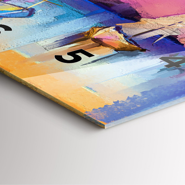 Reloj de pared cuadrado Paisaje marino