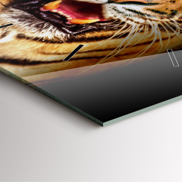 Reloj cuadrado Tigre - ojo salvaje