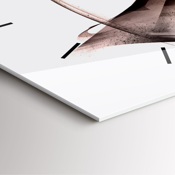 Reloj de pared cuadrado Perfil pintado de un caballo