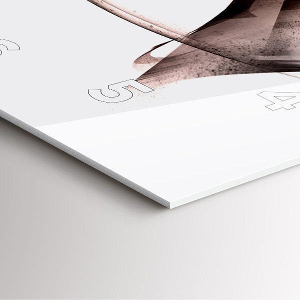 Reloj de pared cuadrado Perfil pintado de un caballo