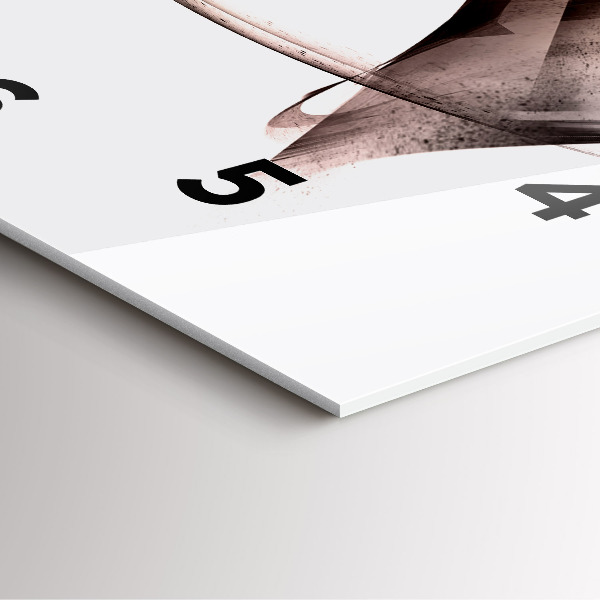 Reloj de pared cuadrado Perfil pintado de un caballo