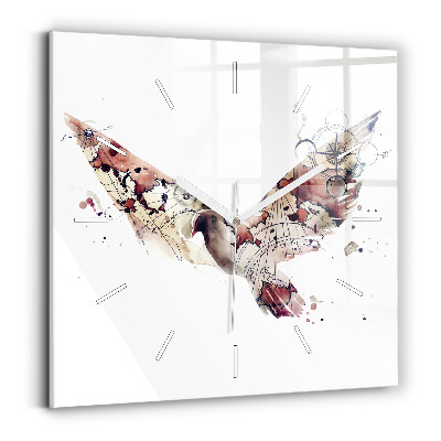 Reloj cuadrado Vista abstracta