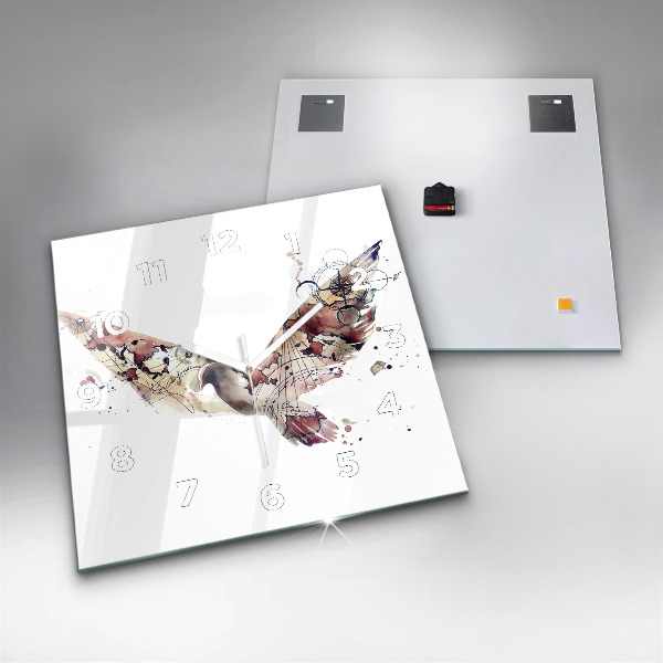 Reloj cuadrado Vista abstracta