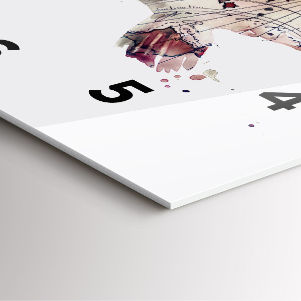 Reloj cuadrado Vista abstracta