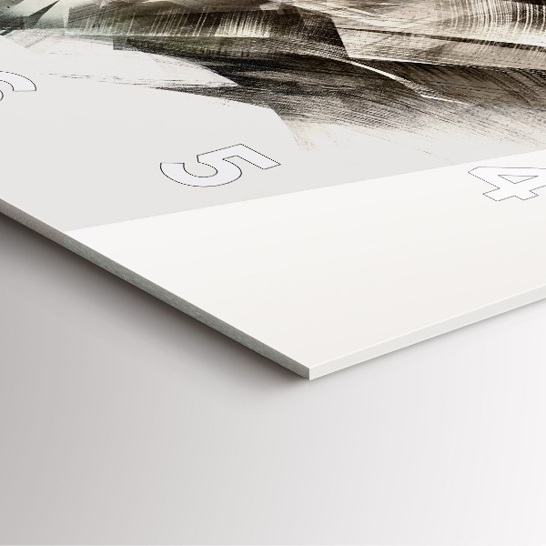 Reloj de pared cuadrado Retrato pintado de un tigre