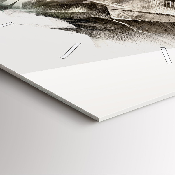 Reloj de pared cuadrado Retrato pintado de un tigre