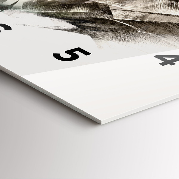 Reloj de pared cuadrado Retrato pintado de un tigre