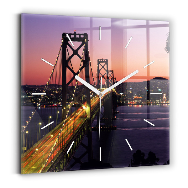 Reloj cuadrado Puesta de sol en USA