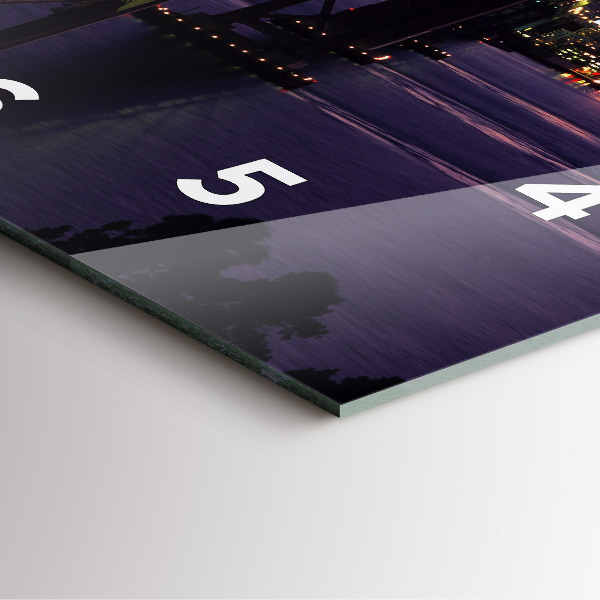 Reloj cuadrado Puesta de sol en USA