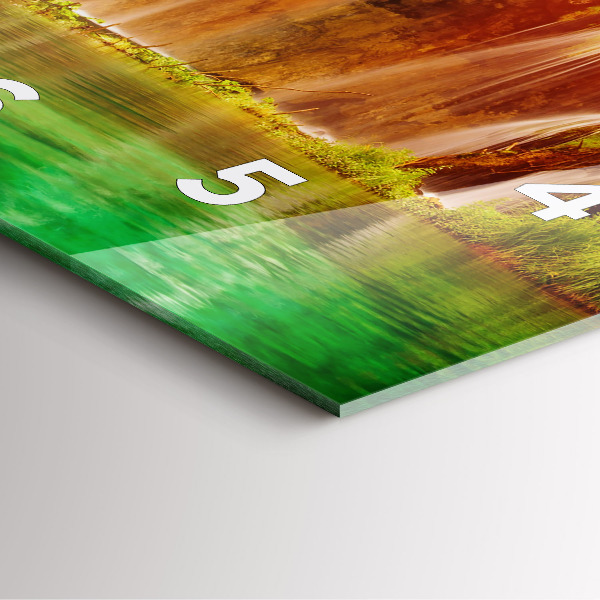 Reloj cuadrado Vista de una cascada