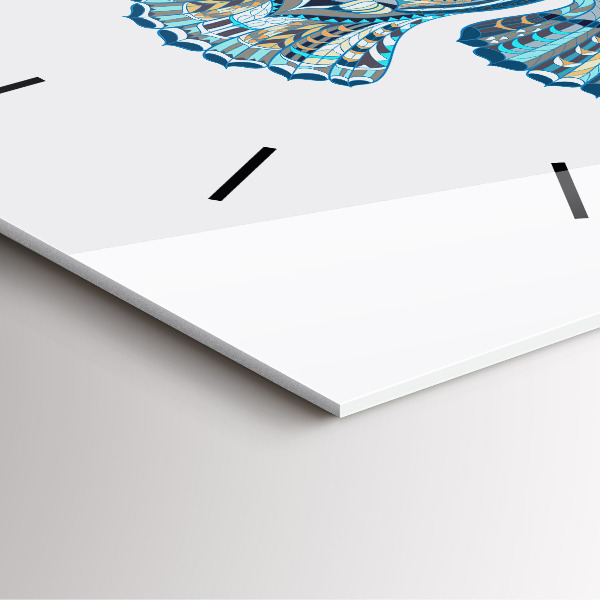 Reloj de pared cuadrado Búho en vuelo