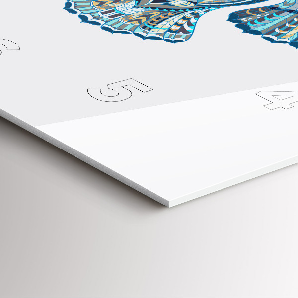 Reloj de pared cuadrado Búho en vuelo