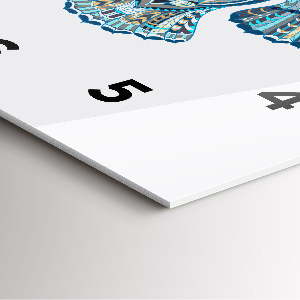 Reloj de pared cuadrado Búho en vuelo