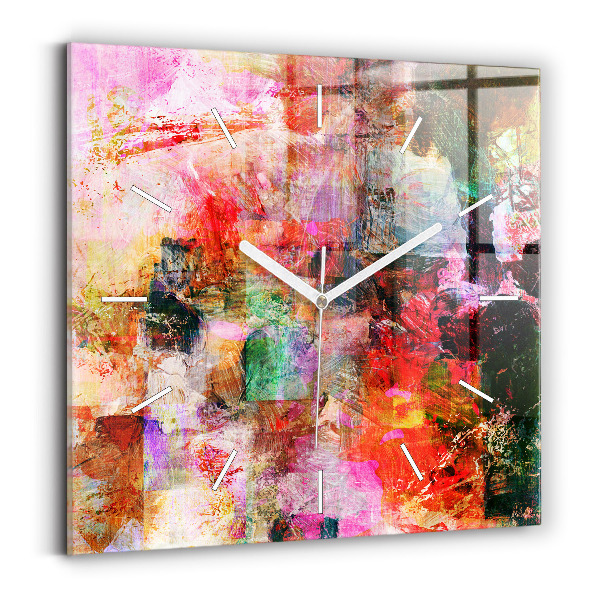 Reloj cuadrado Composición abstracta