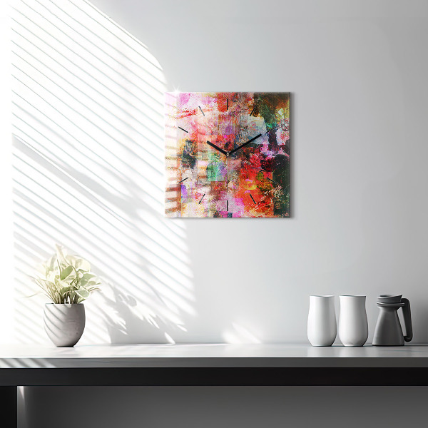 Reloj cuadrado Composición abstracta