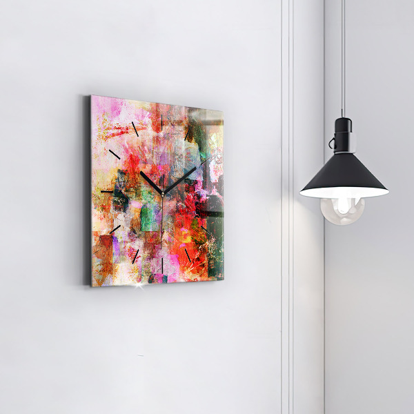 Reloj cuadrado Composición abstracta