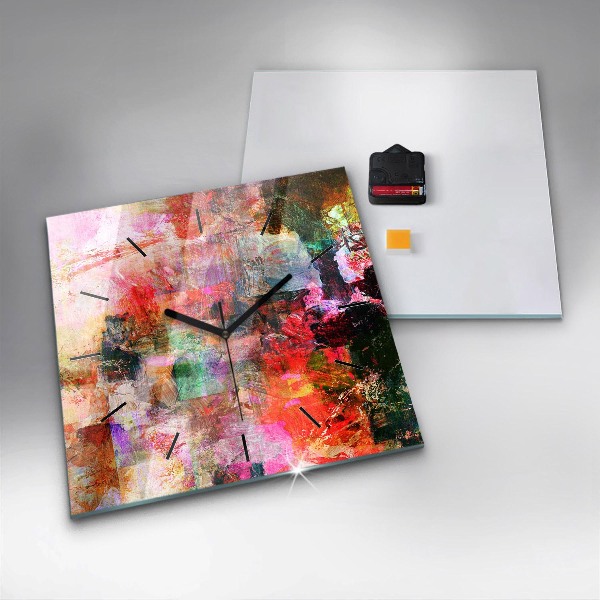 Reloj cuadrado Composición abstracta