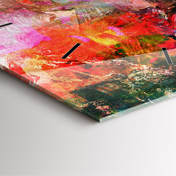 Reloj cuadrado Composición abstracta