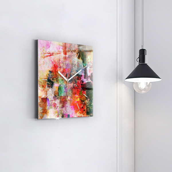 Reloj cuadrado Composición abstracta