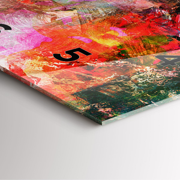 Reloj cuadrado Composición abstracta