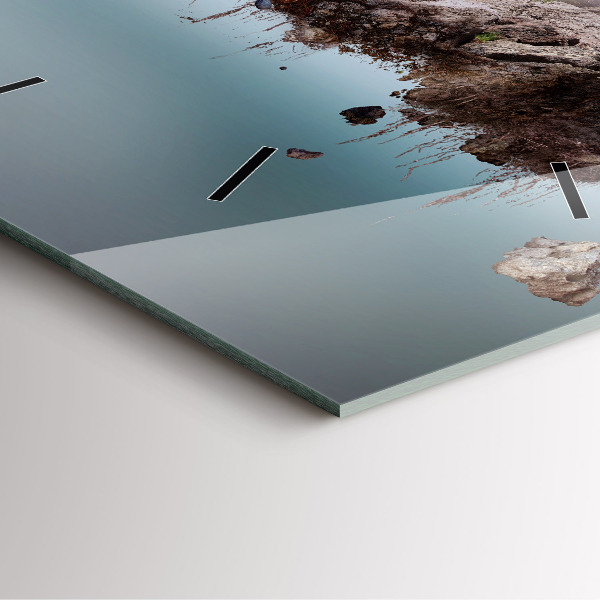 Reloj de pared cuadrado Cascada isla voladora