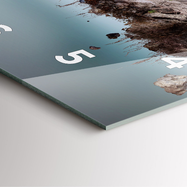 Reloj de pared cuadrado Cascada isla voladora