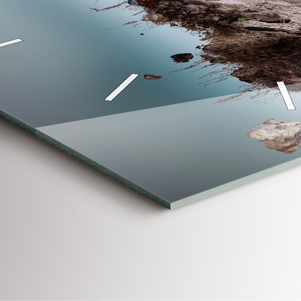 Reloj de pared cuadrado Cascada isla voladora