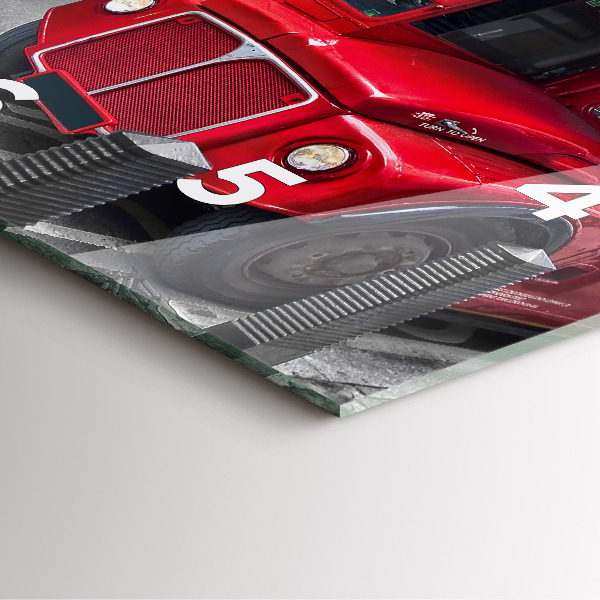 Reloj cuadrado Autobús rojo de dos pisos