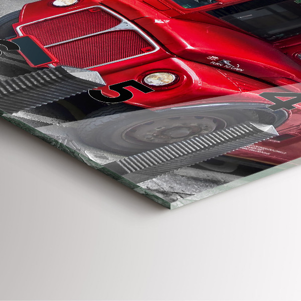 Reloj cuadrado Autobús rojo de dos pisos