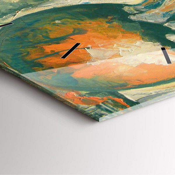 Reloj cuadrado Postura del elefante pintado