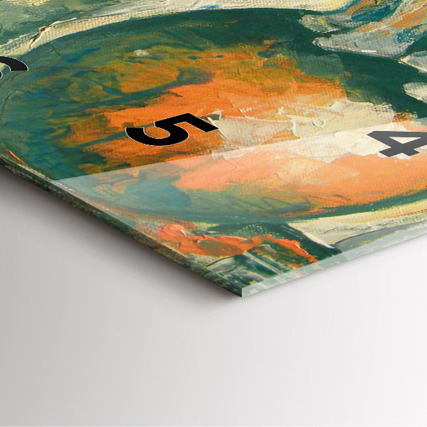 Reloj cuadrado Postura del elefante pintado